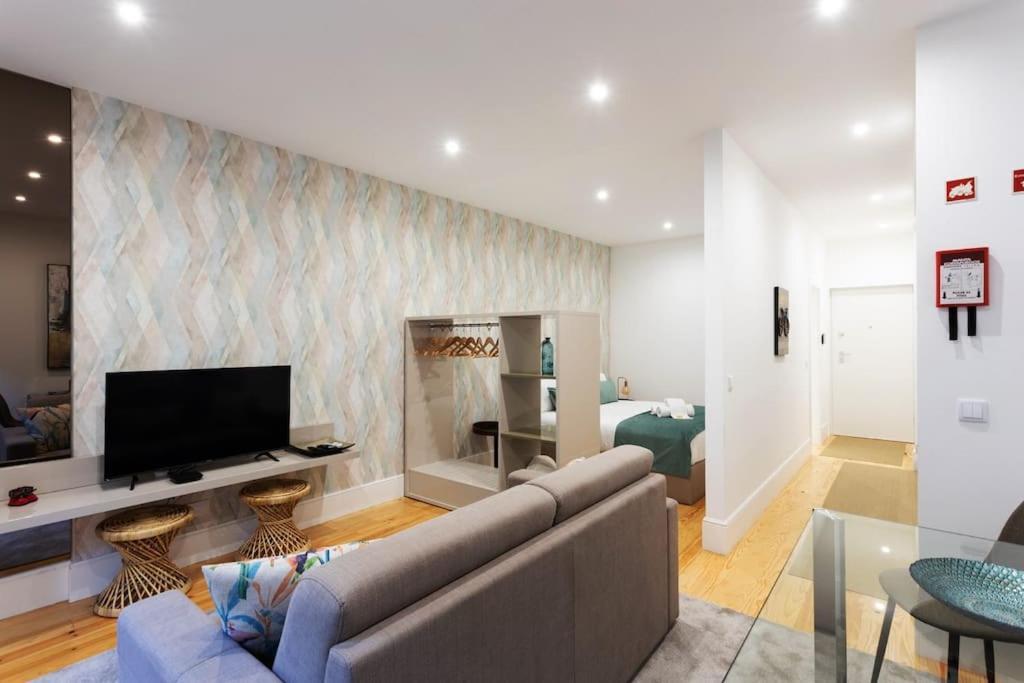 Sweet Porto Downtown Loft With Balcony Apartment Bagian luar foto